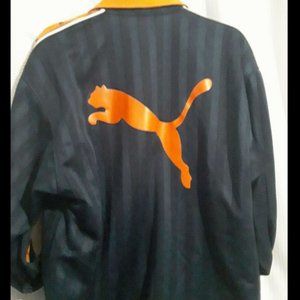 Puma Track Jacket Japan Size X0 Navy Blue w/ Orang